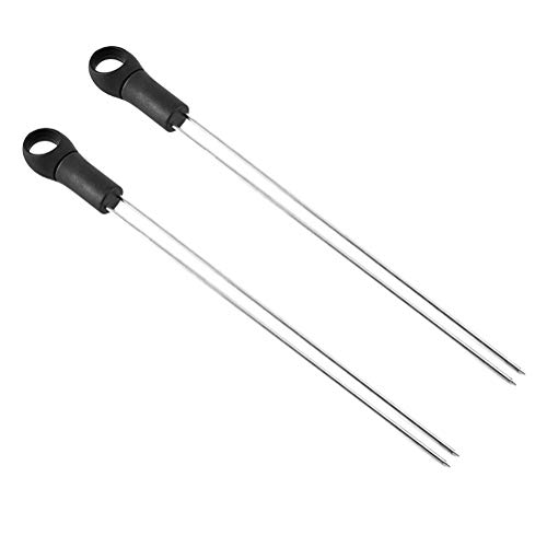 Espetos de churrasco DOITOOL para espetos de chapa de aço inoxidável para grelhar 6 espetos de churr