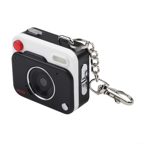 Posheliox Mini fotocamera digitale in stile retrò con sensore CCD, video HD 1080P, design compatto 9,5 × 7,4 × 3,6 cm - Fotocamera portatile per regali per studenti (nero)
