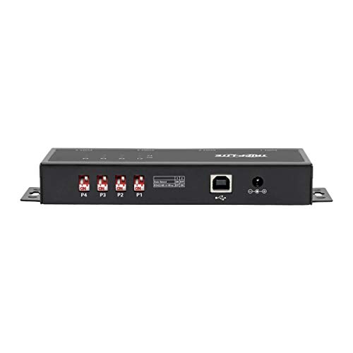 Tripp Lite 4 Port Usb To Serial Adapter, Rs-422/Rs-485, Ftdi With Com Retention, Usb-B To Db9 F/M (U208-004-Ind) #TOP1