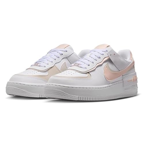Nike Air Force 1 Shadow Women's Shoes (White/Light Orewood Brown/White/Washed Coral)3
