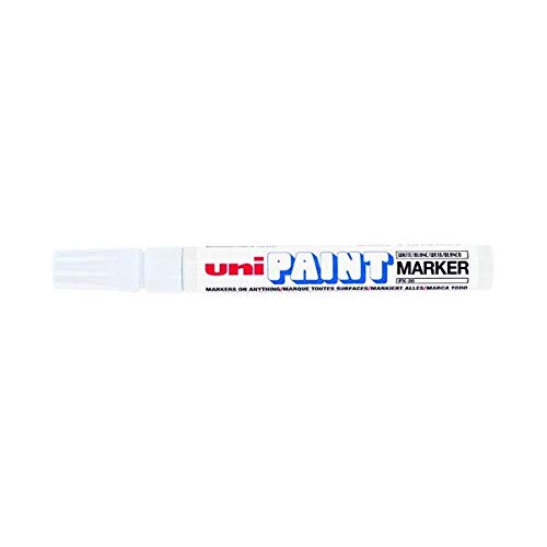 FINCHLEY Unipaint PX-20 Paint Marker Medium Bullet White (Pack of 12) 545491000 PEN FREE