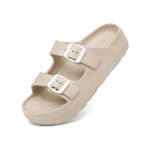 Women's Fashion Sandals Platform Orthopedic Slides Double Buckle ...