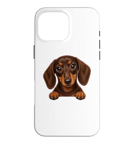 Dachshund Dog Funny Peeking Pocket Puppy Dog Lover �X�}�z�P�[�X iPhone 16 Pro Max �p