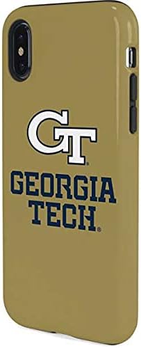 Skinit Pro Phone Case Compatible with iPhone X - Officially Licensed Georgia Institute of Technology Gold Logotype GT Design