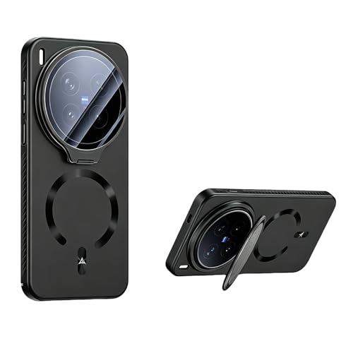 Image of ZORBES Phone Case for Vivo X300 Pro with Magnetic Design, Vivo X300 Pro Back Cover with Camera Lens Protection Folding Kickstand Holder, Slim TPU Cover TPU Bumper Fit for Daily Use