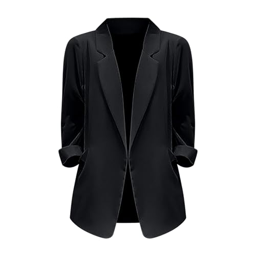 Suit Jackets for Women Business Casual Comfortable Blazers Office Work Coats Cardigan Suits Lightweight S-XXXL4