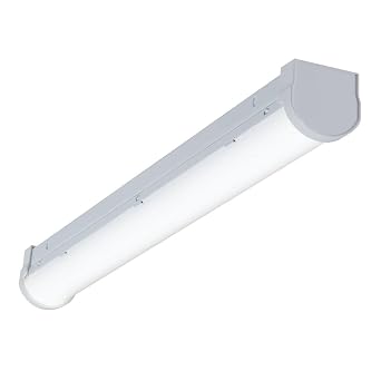 Metalux 24" LED Striplight, 4000 Lumens, 4000 K, 120V, 0 to 10V Dimmable, White
