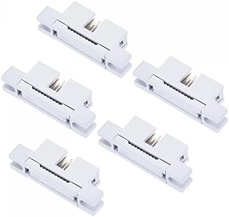 sourcing map 10P Dual Rows 2.54mm IDC Male Transition Plug for Flat Ribbon Cable, Pack of 5