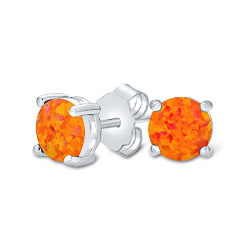 Boucles d'oreilles opale de feu 1Ct en argent .925 pour femme chic