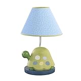 CoCaLo Turtle Reef Lamp Base and Shade, Aqua/Green
