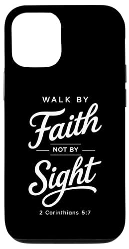 Walk By Faith Not By Sight �����̎� ���� �R�����g5:7 �X�}�z�P�[�X iPhone 12/12 Pro �p