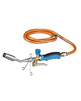 CFH Turbo Handlötgerät GT 2000 - Lötbrenner, Leistungsstarkes Lötgerät zum Hart- und Weichlöten, Gas Lötkolben mit Gasschlauch 1,5 m 3/8“, Arbeitstemperatur von ca. 800 °C