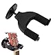 Universal Gitarren-Haken, Wandhalterung Gitarre Schwarz, Gitarrenwandhalter Automatioschem Verschluss, Gitarrenhalter für die Wand für alle Akustikgitarre, klassische Gitarre, E-Gitarre, Bass, Ukulele