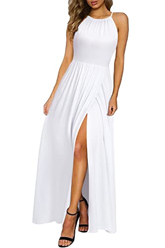 Image of KILIG Women's Summer Floral Beach Flowy Split Maxi Long Dresses