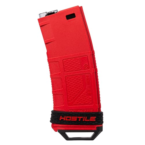 HK Army Hostile Airsoft 250 Round MidCap Polymer Magazine - Fits M4 Style AEG - No Winding (Red)