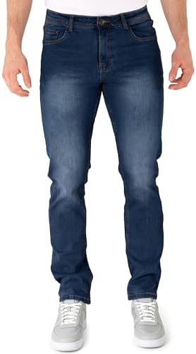 BARBONS Herren Jeans - Regular-Fit Stretch - Hochwertige Straight Jeans Herren Hose - Business Anzug Freizeit