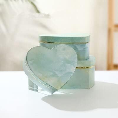 1/3Pcs Florist Hat Boxes Heart Shaped Box Candy Boxes Gift Box Packaging Boxes for Gifts Christmas Flowers Gifts Living Vase (Fluorescence Yellow)