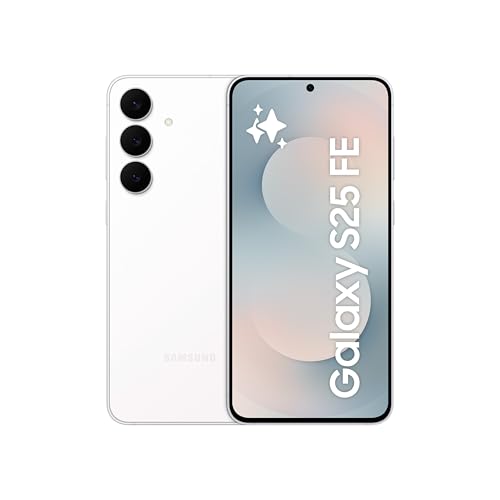 Samsung Galaxy S25 FE 256GB AI Smartphone ohne Vertrag, AI Handy mit Android 15, 8 GB RAM, 256 GB Speicher ohne Simlock (Weiß)