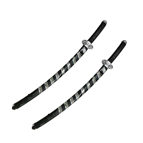 RmKbe 2pcs Ninja Dagger with Scabbard Ninja Toy Weapons Knight Costume Accessory Party Props Halloween Supplies for Adult Kids