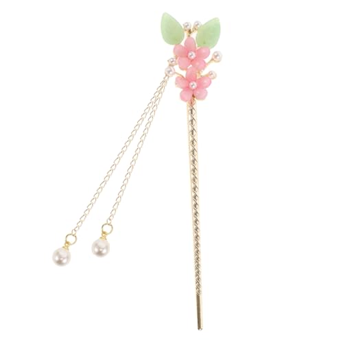 CANIGHT 漢服かんざし パール ディテール 古代のヘ ック 髪箸房 中国の髪 髪箸 かんざし 花タッセルヘアフォーク ヘアバンスティック箸 中華髪箸かんざし 中国のヘ ック 瑪瑙