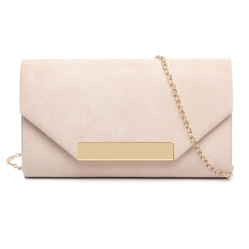 Image of Clutch Purses for Women Evening Bag Faux Suede Formal Party Wedding Cocktail Prom