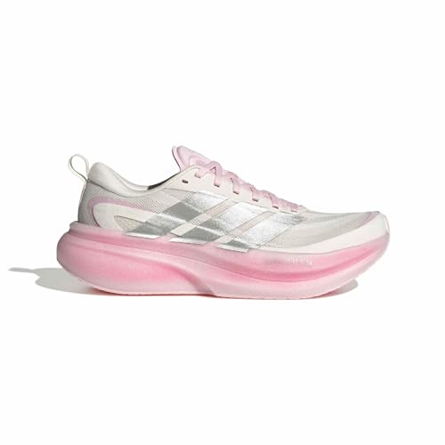 Adidas Donna Supernova Glide Running Shoes, Core White/Silver Met./Wonder White, 44 2/3 Eu - 2