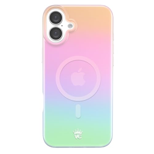 VELVET CAVIAR for iPhone 16 Plus Case - Compatible with MagSafe [16ft Drop Tested] - Iridescent White Opal