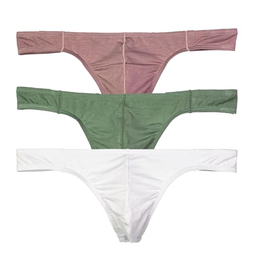 Faringoto Men's Pouch Micro Thong Pouch Mini Breifs T-back Panties Sexy Guys Underwear