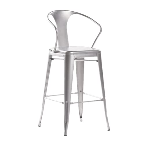 Amazon｜カウンターチェア 鉄製 バーチェア 76cm 背もたれ