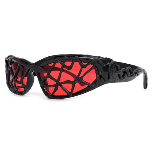 Drip Glue Sunglasses Men Handmade Drip Glue Sunglasses UV Protection Trendy Fashion Wrap Around Shield Shades For Women2