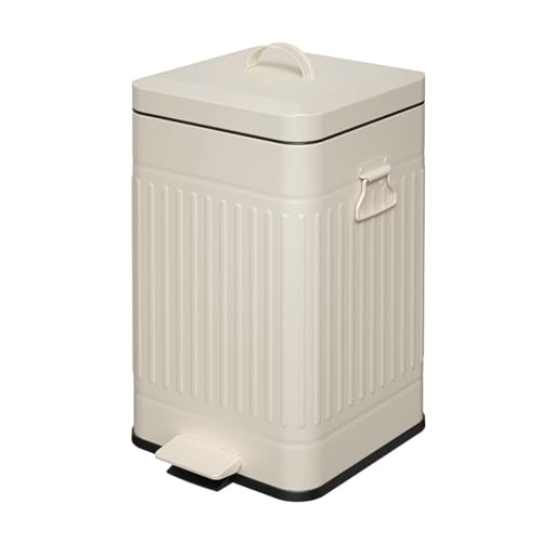 Bote de basura rectangular con pedal y cubeta interna de 30L