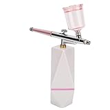 Uxsiya Kits de Aerógrafo de Belleza, Aerógrafo para Mejorar la Piel Sensible, Presión de 2 Pa para Hidratar