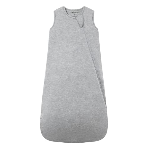 Image of Mosebears Unisex Rayon Made from Bamboo Wearable Blanket with 2-Way Zipper,2.5 Tog Baby Winter Sleep Sack (Grey,0-6 Months)