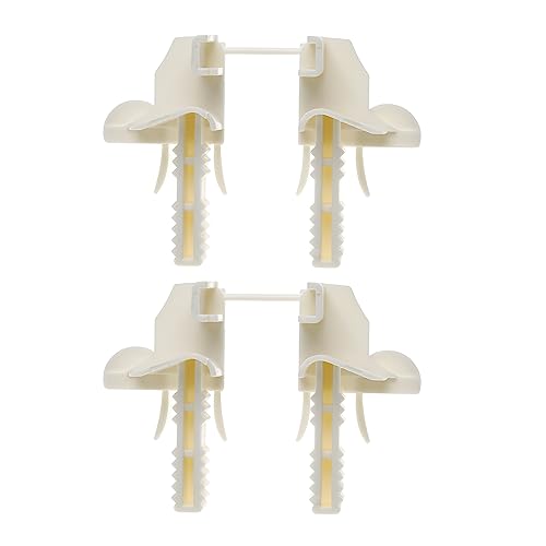 ECSiNG 4 Piezas de Persianas Enrollables Riel de Embudo Soportes para Persianas Enrollables Guías para Persianas Enrollables Accesorios para Persianas Enrollables de Repuesto Blanco