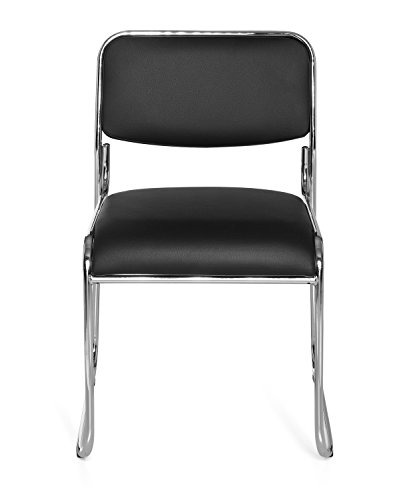 HJH Office 706200u00a0Kolta V Chaise de conférence PU Noir