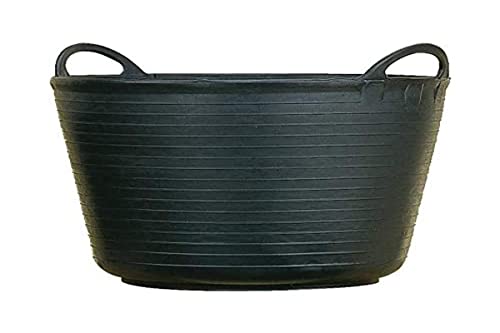 Plasvidavi Nº4 - Capazo agrícola, 55 x 55 x 30 cm, Color Negro