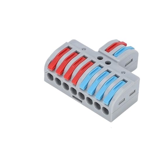 PNTQOKGQX Wire Fast Connector 2 in 4/6/8 Out Wire Splitter Terminal Compact Wiring Cable Connector LT-422 LT-623 LT2-8(2 in 8 Out,2PCS)