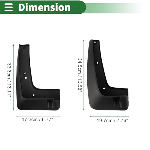 Image of Motoforti Mud Flaps Splash Guards Mud Guards for Kia KX5 2016-2021 W /Mount Accessories