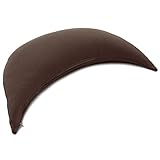 GIRAFFENLAND Halbmond mit Bio-Hirseschalen Köper braun - Hirsekissen | direkt befüllt