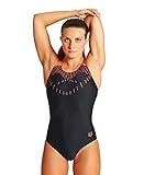 arena Trick Damen One-Piece Badeanzug, MaxFit Material, Chlor- und Salzbeständiger Badeanzug mit UV-Schutz 50+, Vollständig Gefütterter Badeanzug