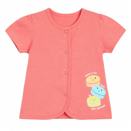 Image of miniklub Baby Round Neck Full Sleeve Knitted Cotton Front Open Vest, Pack of 3 (Pink, White Color)