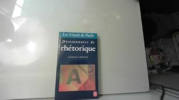 Paperback Dictionnaire de rhétorique [French] Book