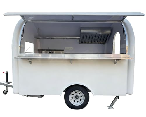 High-Capacity Concession Food Cart Stainless Steel Mobile Kitchen, Perfect for Fast Food, Snacks & Beverage Vending