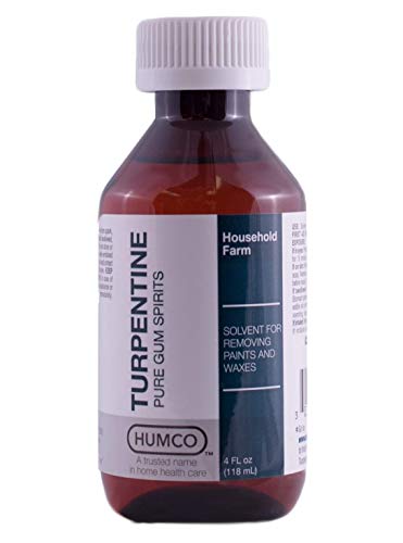 TURPENTINE - 94394 Pure Turpentine Gum Spirits, 4oz