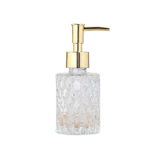 CWCQGH Dispensador de jabón de Vidrio con Bomba, Ideal para Cocina, baño, hogar y Hotel. Accesorios de Cocina y baño. Dispensador de jabón para Platos.