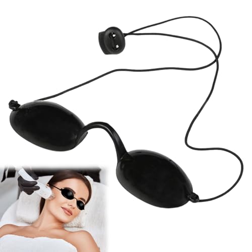 DONOONIS Lunette UV, Protection Lumiere Pulsee, Anti UV Cabine, Laser Cabine Lumiere, Oeil Pulsee Coque, Noir