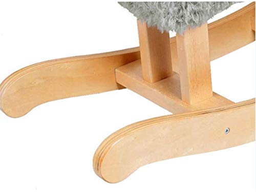 ZHANGYUEFEIFZ Schaukelpferd Plüsch Schaukeltier Pferd Rocking Horse Schaf Kinderstuhl Baby Trojan Spielzeug Geschenk… – Bild 7