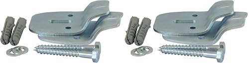 Image of TIMCO CBK Cloakroom Basin Fixing Kit - Silver (Pack of 2)