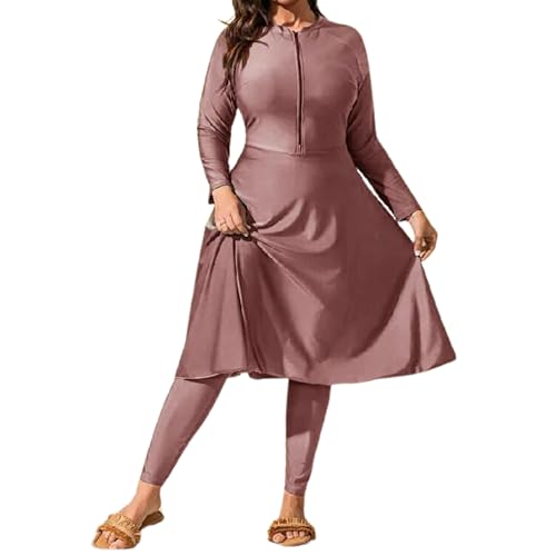 NAJMA,Burkini,Largo,Vela legislada, Jilbeb de Baño,3 piezas,Modesto Hijab,Traje de baño islámico Mujer musulmana,Playa,Piscina, Vieurosis, small