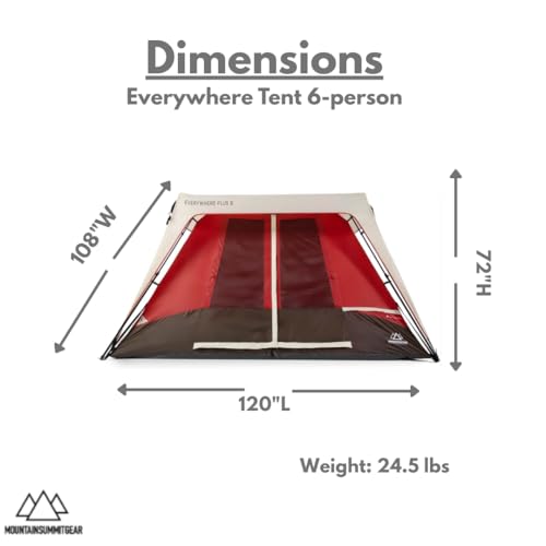 Carpa de Camping Familiar para 6 Personas MOUNTAIN SUMMIT GEAR miniatura 4